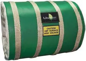 UNITHERM UVST 1316 2" x 13" L Fiberglass Cloth Insulated Pipe Jacket 1" Wall