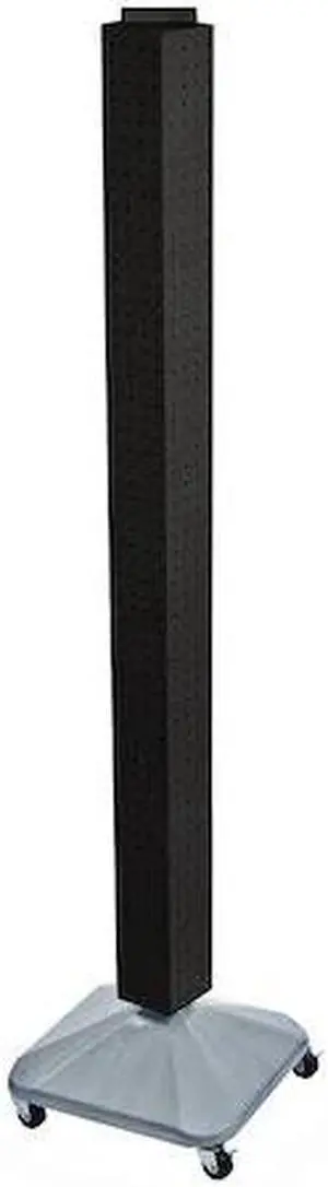 AZAR DISPLAYS 700226-BLK Four-Sided Pegboard Floor Revolving Display Panel