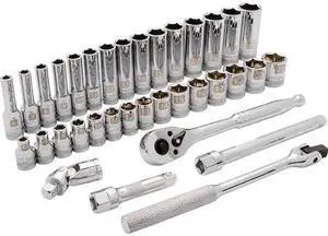 DYNAMIC D010011 Tools 3/8" Drive 35Pcs 6 Point, Std/Deep Metric Socket Set, 6mm