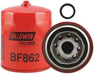 BALDWIN FILTERS BF862 Fuel Filter, 4-23/32x3-11/16x4-23/32 In