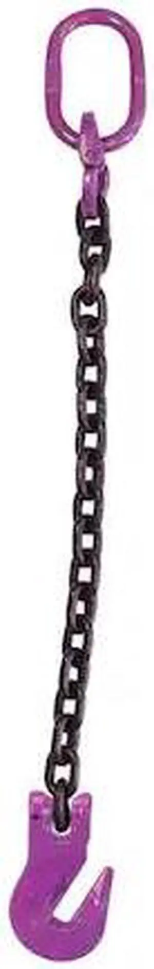 US CARGO CONTROL 58G100SOG-20 5/8" x 20' - Single Leg Chain Sling w/ Grab Hook