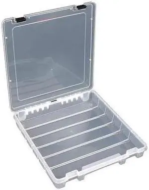 FLAMBEAU T9100 Compartment Box with 1 compartments, Plastic, 2 in H x 15 in W