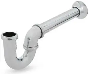 EVERFLOW 12816 Utility/ Milwaukee P-Trap for Tubular Drain Applications, 20GA