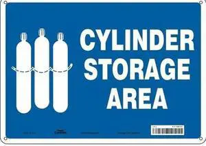 CONDOR 471M42 Safety Sign, 10 in Height, 14 in Width, Aluminum, Horizontal
