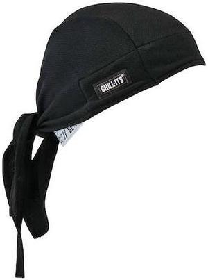 ERGODYNE 6615 Black High-Performance Dew Rag,PK6