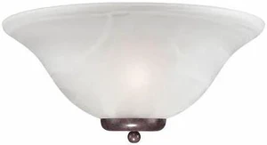 NUVO 60-5378 Ballerina 1 Light Wall Sconce Old Bronze Alabaster Glass Old NUVO 60-5378 Ballerina 1 Light Wall Sconce Old Bronze Alabaster Glass Old