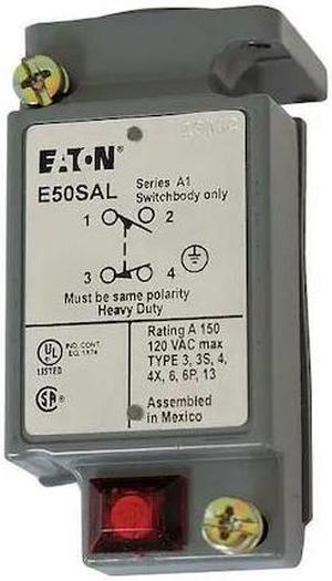 EATON E50SAL 1NC/1NO Limit Switch Body Nema 1, 2, 4, 6, 6P, 12, 13