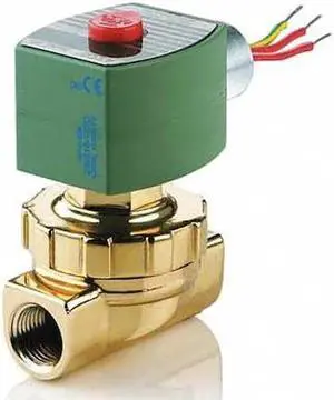REDHAT 8220G405 Solenoid Valve, 2-Way, 2-Position, Normally Closed, 1/2 in Pipe