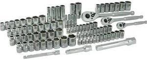 DYNAMIC D106001 Tools 89 Piece 1/4", 3/8" & 1/2" Drive Socket & Attachment Set