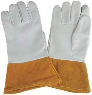 CONDOR 31KY87 Condor Welding Gloves, Gauntlet Cuff, Straight Thumb, Premium