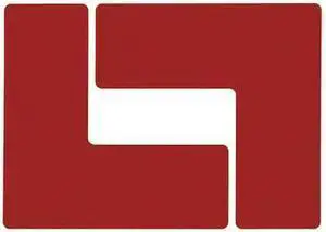 BRADY 104442 Floor Marking Tape, Polyester, No Legend, Red, 3 in W., 8 mil