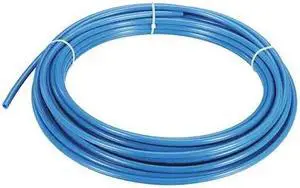 ZORO SELECT 2VDW5 Tubing,3/8" OD,Nylon,Blue,100 Ft