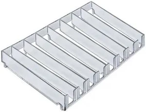 AZAR DISPLAYS 225918 8-compartment modular tray inserts, PK2 AZAR DISPLAYS 225918 8-compartment modular tray inserts, PK2