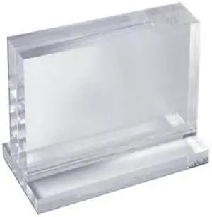 AZAR DISPLAYS 104518 The Imperial Collection: Acrylic Block on Base 8.5"W X