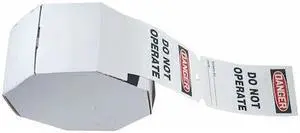 ZORO SELECT 3VAY4 Danger Tag, Machine and Operational, 6 1/4 in H x 3 in W,