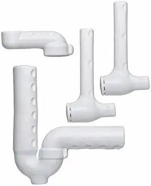 TRUEBRO 82194 1-1/4"- 1-1/2 " Dia., PVC, P-Trap, P-Trap Pipe Cover