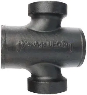 ZORO SELECT 222016 Sanitary Cross Sanitary Tap Cross, 1-1/2" x 2" Pipe, Female