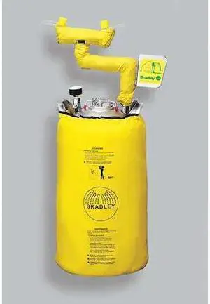 BRADLEY S19-690H Portable Heated Eyewash Station, 10 gal.