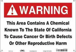 CONDOR 475U92 Safety Sign, 10 in Height, 14 in Width, Rectangle