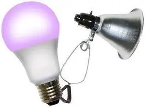 MIRACLE LED 602286 Clamp Lamp Grow Fixture + Red & Blue LED Grow Light