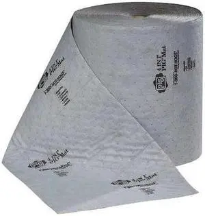 PIG MAT235 Absorbent Roll, Absorbs 17.4 gal. Universal, ,Gray