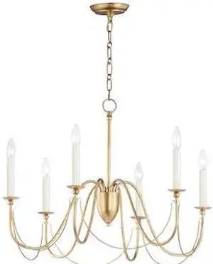 MAXIM LIGHTING 12166GL Plumette 6-Light Chandelier
