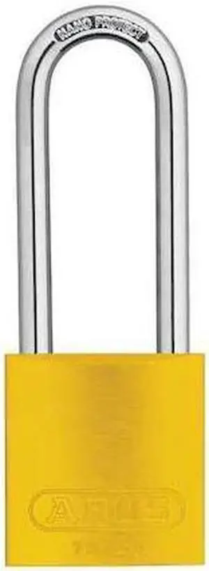 ABUS 15407 Keyed Padlock, Open, Rectangular Aluminum Body, Hardened Steel