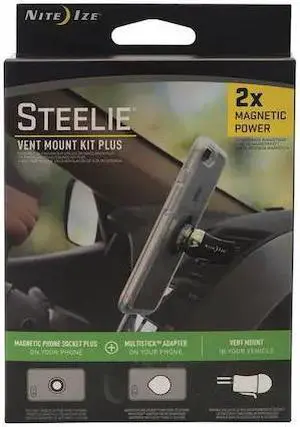 NITE IZE STVKP-01-R8 Cell Phone Car Mount Kit,Black