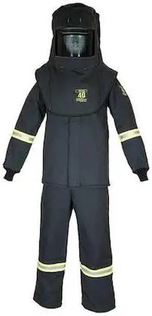 OBERON TCG4B-4XL Arc Flash Clothing Kit, 46 cal/sq cm ATPV, 4XL, 30 in Inseam,