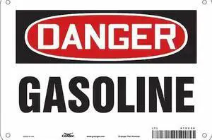 CONDOR 470U29 Safety Sign, 7 in Height, 10 in Width, Aluminum, Vertical