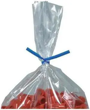 PARTNERS BRAND PLT6B Plastic Twist Ties, 6" x 5/32", Blue, PK2000