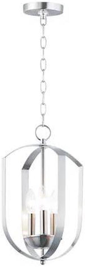 MAXIM 10033SN Provident 3-Light 10" Wide Satin Nickel Chandelier