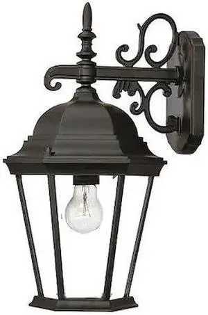 ACCLAIM LIGHTING 5202BK Wall Light,Matte Black,1-Light