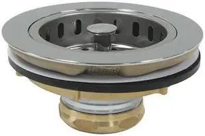 PERFECT PUTTY 59-3200 SinkStrainer,D1-1/2",Brass,Plstic,Chrome
