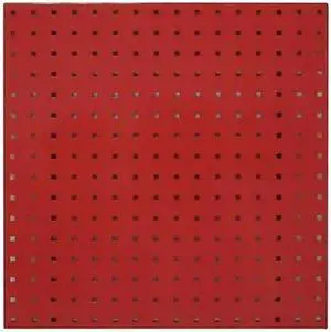 ZORO SELECT 5TPC0 Square Hole Pegboard,24x24,Red,PK2