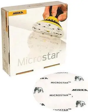 MIRKA FM-622-2500 Film-Backed Grip Disc,6",P2500,PK50, 6" Dia, No Hole,