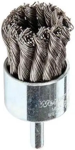 WEILER 94111 Knot Wire End Wire Brush, Steel, 1-1/8" WEILER 94111 Knot Wire End Wire Brush, Steel, 1-1/8"