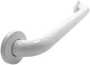 WINGITS WGB6YS12WH Polyester Painted Grab Bar, 12" L, Stainless Steel, Poly