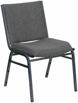 HERCULES Series Heavy Duty Gray Fabric Stack Chair