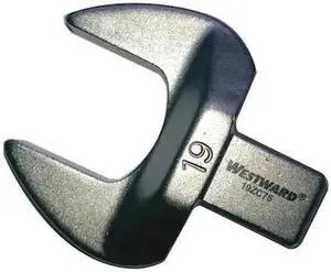 WESTWARD 19ZC75 Torque Wrench Head,Open End,19mm