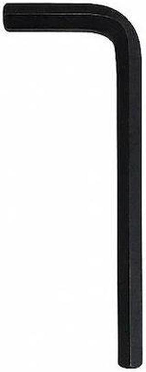 WESTWARD 54TU41 SAE Plain Hex Key, 1/4" Tip Size, 3 17/64 in Long, 1/4 in Short