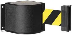 LAVI INDUSTRIES 50-3015WB/18/SF Retractable Belt Barrier, Black, 18 ft Length,