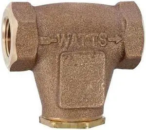 WATTS 1/8 LF27 In-Line V Strainer, 1/8" Pipe, FNPT x FNPT, Lead Free Cast