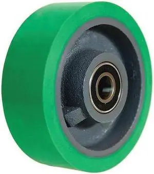 ZORO SELECT 4DU68 Caster Whel,Plyurthan,6 in.,1200 lb.,Grn