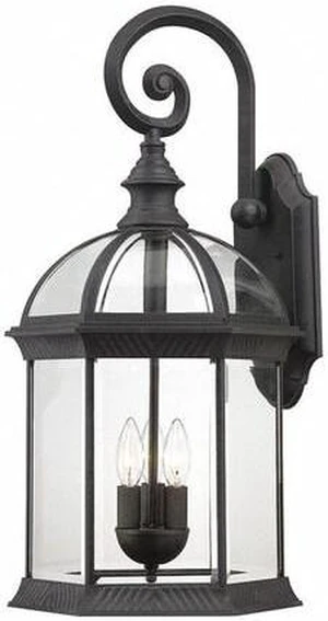 NUVO 60-4969 Boxwood 3-Light 26 in. Outdoor Wall with Clear Beveled Glass NUVO 60-4969 Boxwood 3-Light 26 in. Outdoor Wall with Clear Beveled Glass