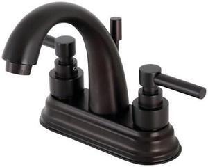 KINGSTON BRASS KS8615EL KS8615EL 4" Centerset Bathroom Faucet, Oil Rubbed Bronze