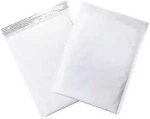 PARTNERS BRAND B855WSS Self-Seal Bubble Mailers, No 2, 8 1/2" x 12", White,