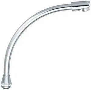 CENTRAL BRASS SU-357-WSA 8-3/4" Swivel High Rise Spout With Aerator, Polished
