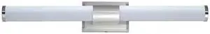 MAXIM 52116WTSN Optic 1-Light " Wide Satin Nickel Vanity Light