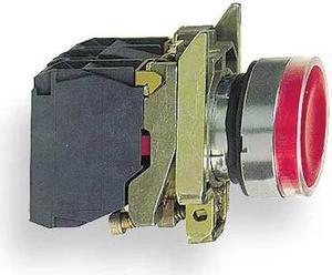 SCHNEIDER ELECTRIC XB4BW34B5 Illuminated Push Button,22mm,Red